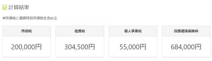 復興特別所得税を含める