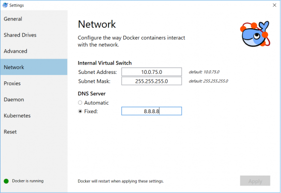 docker dns